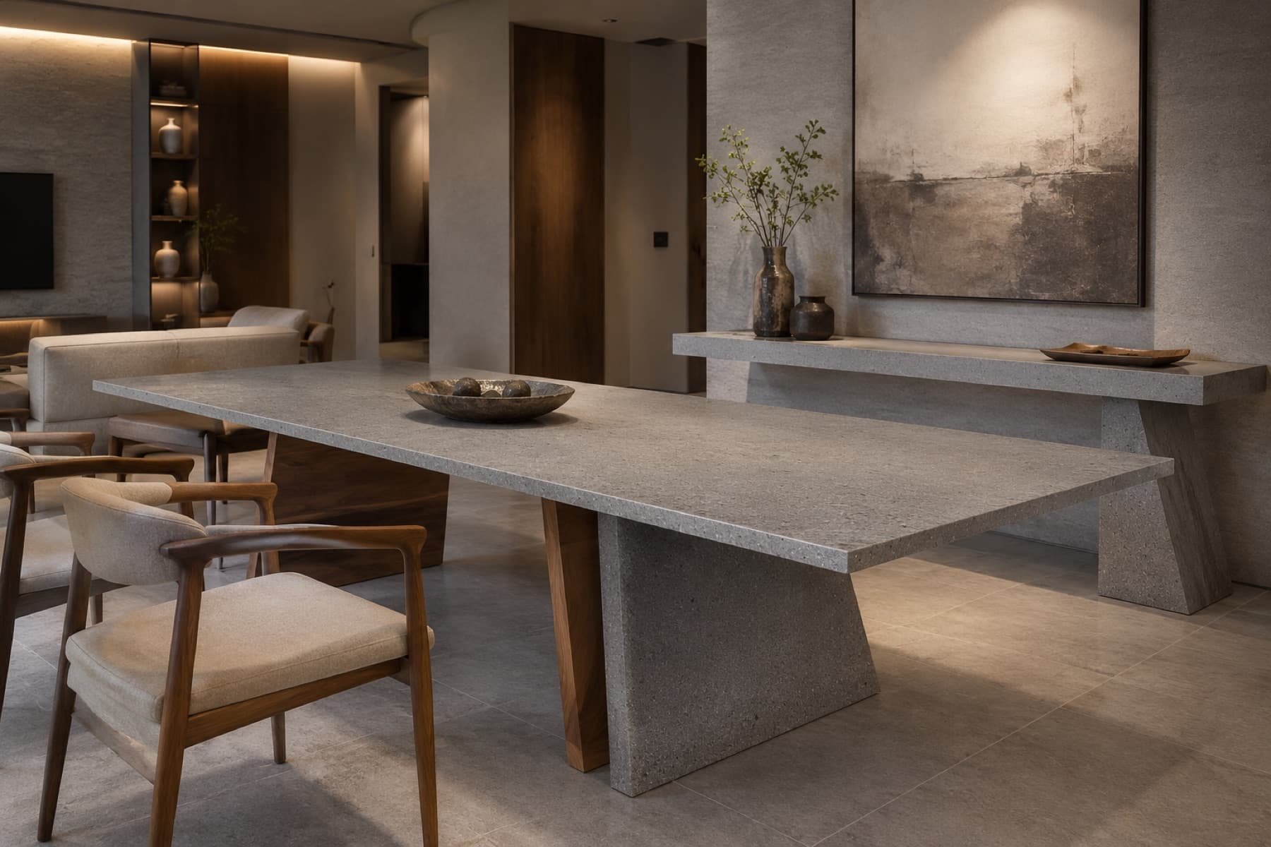 Cantilevered Dining & Console